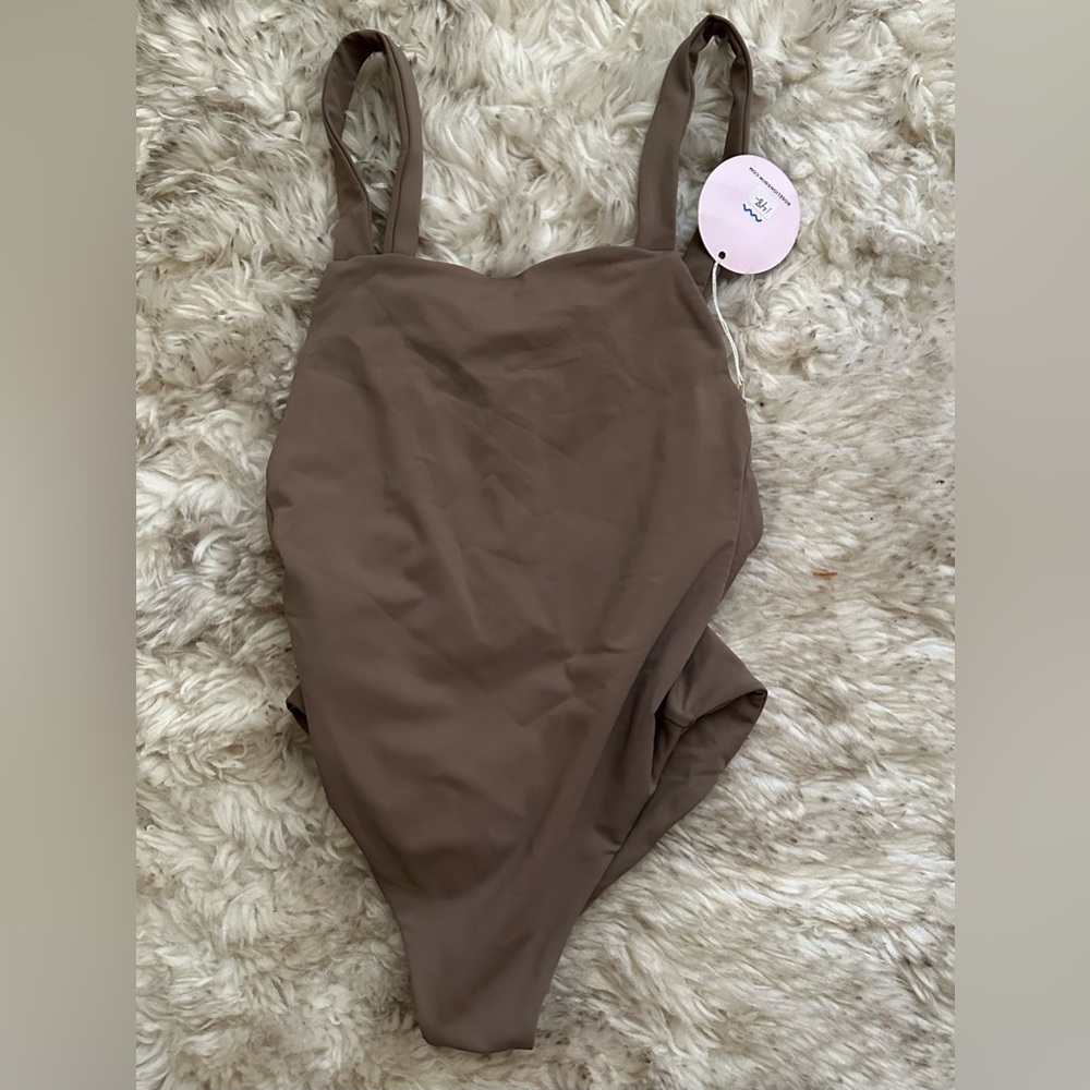 NWT Rose Lion taupe one piece